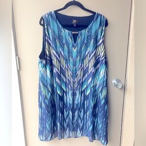 JM Collection Vertical Stripe Pullover Top Sz XXL